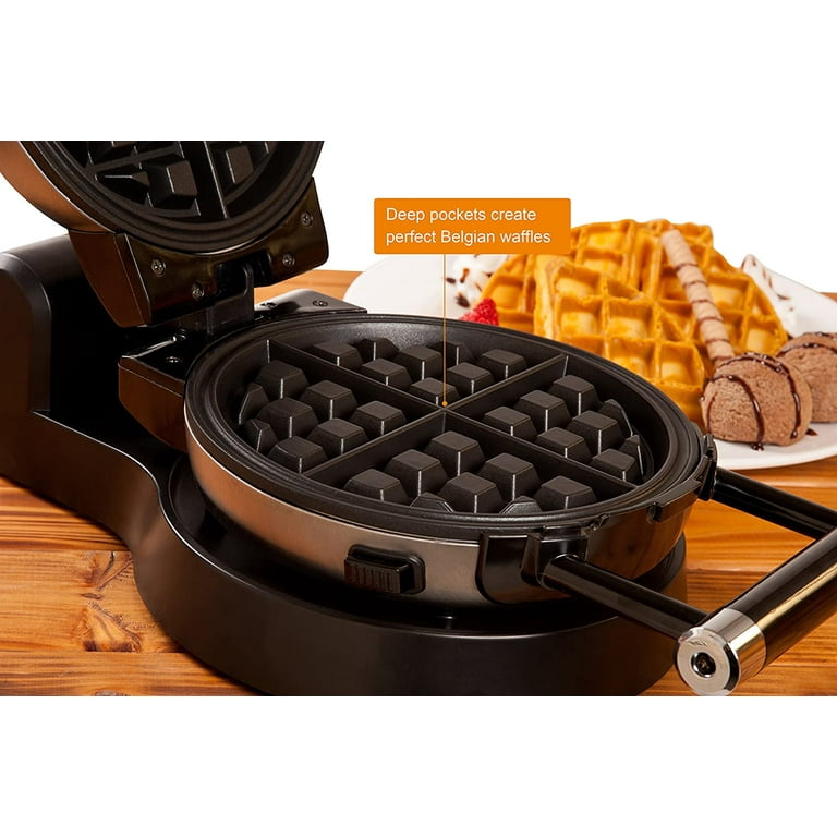 Secura Upgrade Automatic 360 Rotating Non-Stick Belgian Waffle