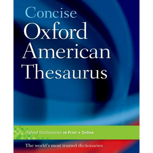 Concise Oxford American Thesaurus Walmart Com Walmart Com