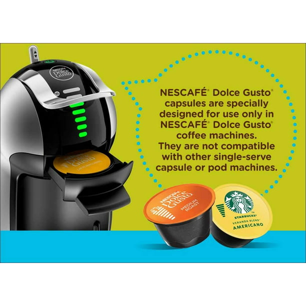 podning mindre Håndfuld NESCAFE Dolce Gusto Genio 2 Coffee Machine, Single Serve Espresso and  Cappuccino Pod Machine - Walmart.com