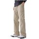 thumbnail image 2 of Ceisia Men's Gift Loose Straight-leg Minimalist Cargo Pants Mid-Rise Elastic Waist Snap Button Patchwork Stitching Pants, 2 of 8