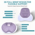 thumbnail image 2 of Florich Memory Foam Car Seat Cushion and Lumbar Support Pillow for Office, Car, Wheel Chair, Sciatica & Back & Tailbone Pain Relief, Purple, 2 of 8