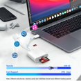 thumbnail image 4 of Lector de tarjetas SD Denlane para iPhone iPad USB C y Lightning, 4 of 7