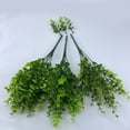 thumbnail image 4 of Cateissary 10 piezas de reemplazo de plantas falsas, simulación vívida, oficina, restaurante, cafetería, hojas artificiales Arboles Artificiales 25g Cateissary HA083942-01, 4 of 6