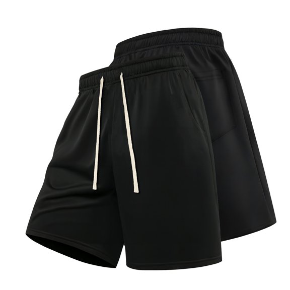 Men's sports and casual shorts - with adjustable drawstring and loose pants legs suitable for high-intensity training, suitable for sports or daily wear