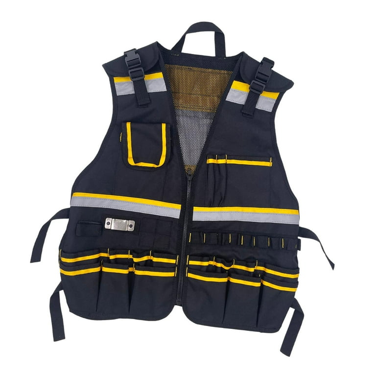 Colaxi Electrician Tool Vest Multi Pockets Vest Multifunctional Tool Vest Oxford Cloth Tool Vest for Architect Carpenters Technician Colaxi Electrician Tool Vest Multi Pockets Vest Multifunctional Tool Vest Oxford Cloth Tool Vest for Architect Carpenters Technician