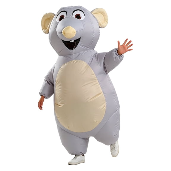 Inflatable Rat Costume for Adult Blow up Mouse Costume Mascot Funny Halloween Cosplay Costume Suit