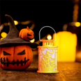 thumbnail image 4 of Halloween Decorations Handheld Lamp Lantern with Spider/Castle Silhouette, 4 of 6