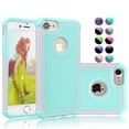 thumbnail image 1 of Coques pour iPhone 8 / iPhone 7, Étui Robuste pour iPhone 7, 8, Caoutchouc Absorbant les Chocs & Plastique Résistant aux Rayures Pare-Chocs Robuste Étui de Téléphone Rigide, 1 of 4