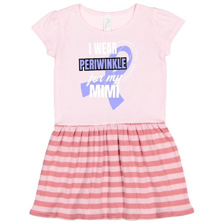

Inktastic I Wear Periwinkle For My Mimi Stomach Cancer Awareness Gift Toddler Girl Dress
