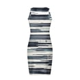 thumbnail image 4 of Fankiway Robe Débardeur Sans Manches à Encolure Ronde Imprimée Bodycon Décontractée pour Femmes Robes d'Été pour Femmes Liquidation Robes pour Femmes Grande Taille Liquidation, 4 of 4