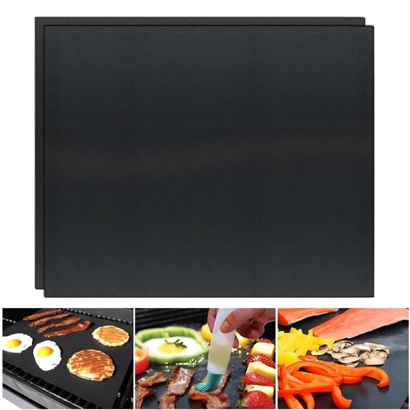 ACDANC 2Pcs Large Oven Liners for Electric Gas Ovens Non-Stick Reusable Fiberglass Oven Floor Protector Mat Heat Resistant Stovetop Baking Grill Mat 2Pcs 40Cm