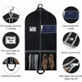 thumbnail image 5 of New Arrivals Breathable Garment Bag for Men with 2 Mesh Pockets & 1 PVC Pocket, 5 of 7