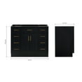 thumbnail image 2 of Ariel Hepburn 42 In. Single Sink Base Cabinet In Black, 2 of 9