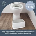 thumbnail image 6 of Dreambaby Toddler & Me Step Stool Potty Seat Training Aid with Anti-Slip Sure-Grip Steps, Holds up to 320 lbs for Kids & Adults, Grey, 6 of 8