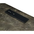 thumbnail image 2 of ACME Brancaster Aluminum 2-Drawers Executive Desk with USB Port in Bronze, 2 of 8