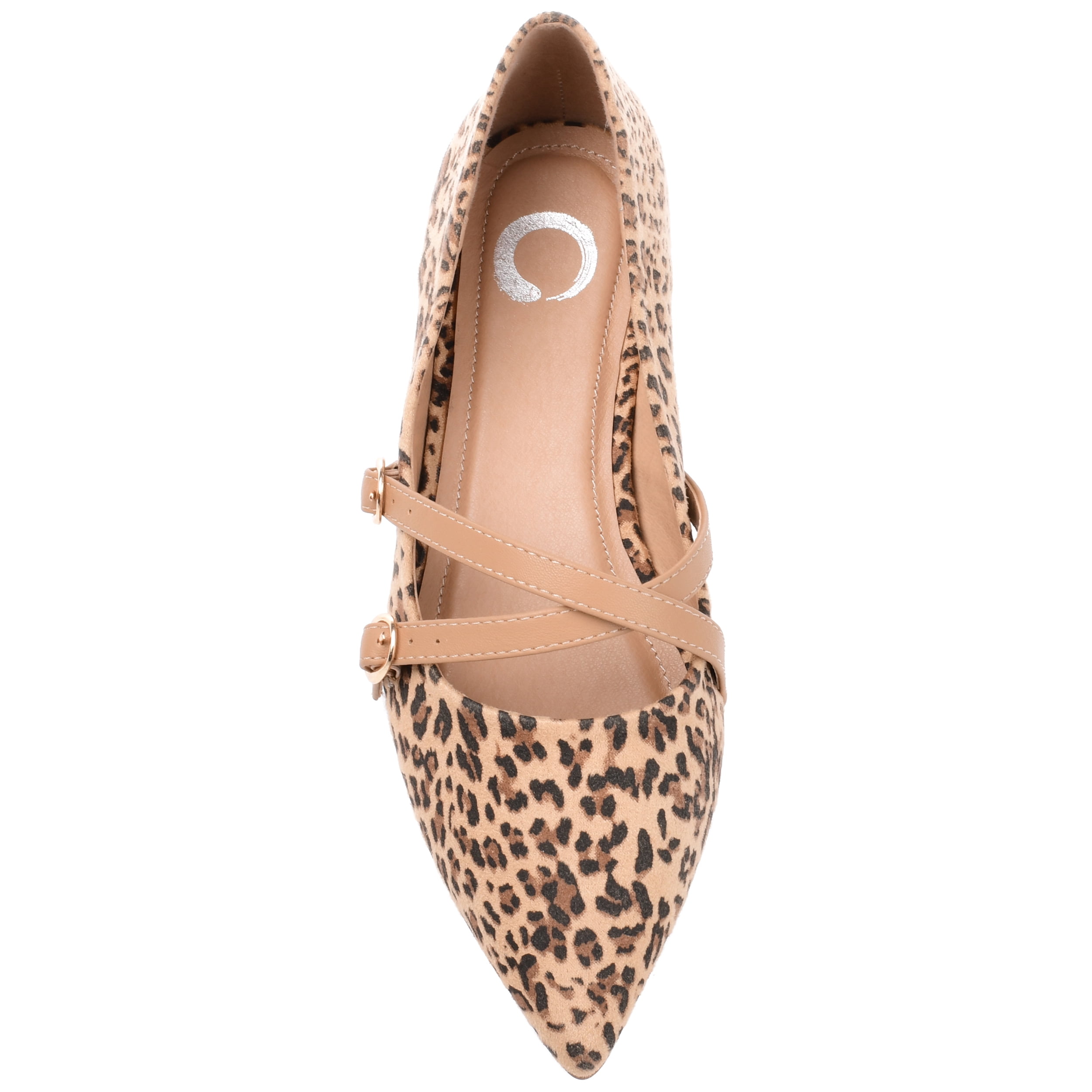 Journee Womens Patricia Slip On Pointed Toe Ballet Flats, Widths Available