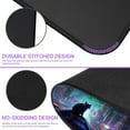 thumbnail image 6 of Japanese Large Mouse Pad, Cyberpunk Tokyo Desk Mat, XL Anime Gaming Keyboard Mat, Stitched Edges, Non-Slip Rubber Base, Big Extended Desk Protector for Home Office, 31.5\u201dx11.8\u201d (Cyber Cat), 6 of 6