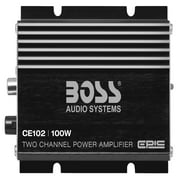 New BOSS CE102 100 Watt 2 Channel Mini Car/Motorcycle/ATV Audio Power Amplifier