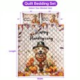 thumbnail image 5 of Happy Thanksgiving Golden Retriever Welcome Thankful Fall Autumn Pumpkin Quilt Bedding Set Goldens Dog Lover Gifts Idea 1 Blanket Bed Cover 2 Pillowcases - 02021, 5 of 5