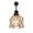 Black, variant on Kiven H Type Track Lighting Heads, Vintage Loft Design Track Lighting Heads with Flexible Light Arm, Black Basket Cage Track Mount Light for Kitchen Island Hotel Shop Bar, Bronze Socket - 3 Pack