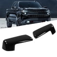 thumbnail image 3 of Chrome Mirror Covers for Trucks, Top Half Mirror Cover Left Right Outer Rearview Wing Mirror Cap Replacement for Silverado 1500 2019-2022, 3 of 7