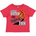 thumbnail image 3 of Inktastic Little Sister and Biggest Fan Basketball Player Girls Toddler T-Shirt, 3 of 5