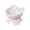 Gray, variant on Bcylexb Neck Support Tall Cat Food Bowls with Slanted Mouth, Cat Ears Shape for Pet Dog Bowls and Feeding Supplies, Pink
