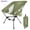 Green, variant on VECUKTY Portable Camping Chair with Carry Bag, Lightweight Folding Outdoor Chair with Side Pocket for Camping, Hiking, Fishing, Black