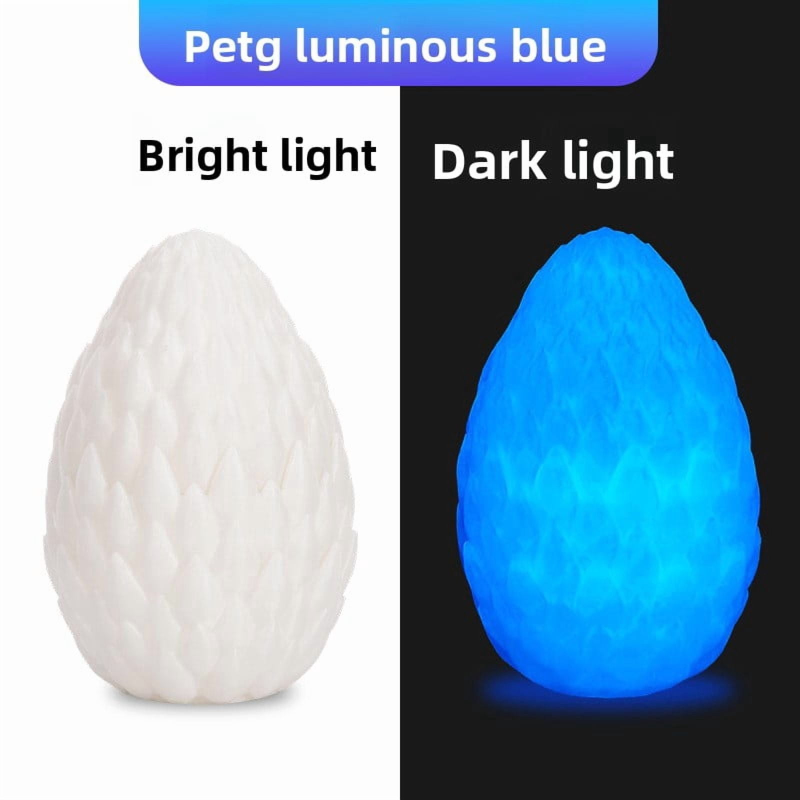 Luminous PETG 3D Printer Filament 1.75mm High Strength PETG Filament 1kg Spool Glow in The Dark 3D Printing Material  Low Warp Shatterproof for Most FDM 3D Printers