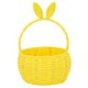 thumbnail image 5 of Cesta tejida a mano, cesta de Pascua con orejas de conejo, cesta de almacenamiento con asa amarillo, 5 of 9
