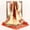 Orange, variant on Weikingp Silk Scarf Womens Spring Summer Prints Satin Cashew Flower Prints Square Scarf Silk Hair Ties Silk Scarves () Red Satin
