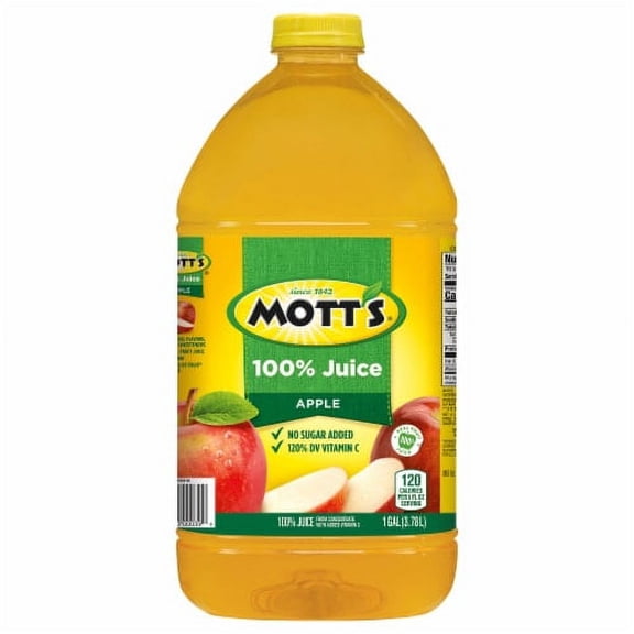 Mott's Original No Sugar Added 100% Apple Juice 1 gal.