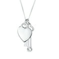 thumbnail image 2 of Bling Jewelry Womens Key to Her Heart Love Lock & Key, Heart Charm Pendant Necklace .925 Sterling Silver, 2 of 7