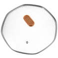 thumbnail image 6 of WEUVEB Universal Tempered Glass Wok Lid Replacement, Transparent Pan Cover for Kitchen Cooking and Heat Retention, 6 of 9