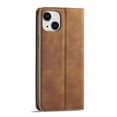 thumbnail image 4 of SaniMore for iPhone 14 Plus 6.7" Magnetic Wallet Case, PU Leather Case with Card Slot & Adjustable Kickstand Shockproof Protective Case for iPhone 14 Plus Women Men, Brown, 4 of 7