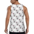 thumbnail image 3 of Easygdp Poodle Dog Men's Tank Top, Sleeveless Muscle T Shirts, Breathable, Quick-Dry, Loose for Gym, Running, Fitness - 4X-Large, 3 of 9