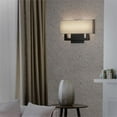 thumbnail image 2 of WAC Lighting Manhattan 15" 1-Light LED 21500K Aluminum Wall Sconce in Black, 2 of 4
