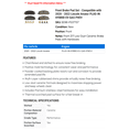thumbnail image 2 of Front Brake Pad Set - Compatible with 2020 - 2022 Lincoln Aviator PLUG-IN HYBRID EV-GAS PHEV 2021, 2 of 2