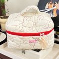 thumbnail image 3 of Bolso de maquillaje lindo conejo para mujer con asa de algodón acolchado multifuncional para niña, 3 of 6