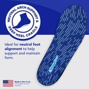PowerStep Pinnacle Full Length Orthotic Shoe Insoles with Neutral Arch Support for Plantar Fasciitis