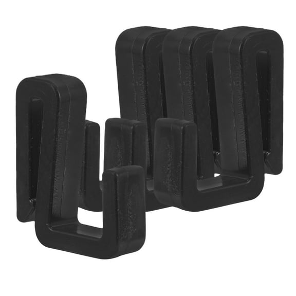 EXHUMKY 4Pcs Z Hooks Plastic Utility Design For Hanging Clothes Microwave Rack Kitchen Wardrobe 1In