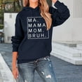 thumbnail image 4 of Ma Mama Mom Bruh Hoodies for Women 2025 Long Sleeve Hoodie Pockets Ma Mama Mom Bruh Hooded Sweatshirt Women Pullover, 4 of 5