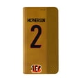 thumbnail image 2 of Keyscaper Evan McPherson Brown Cincinnati Bengals Folio iPhone Case, 2 of 7