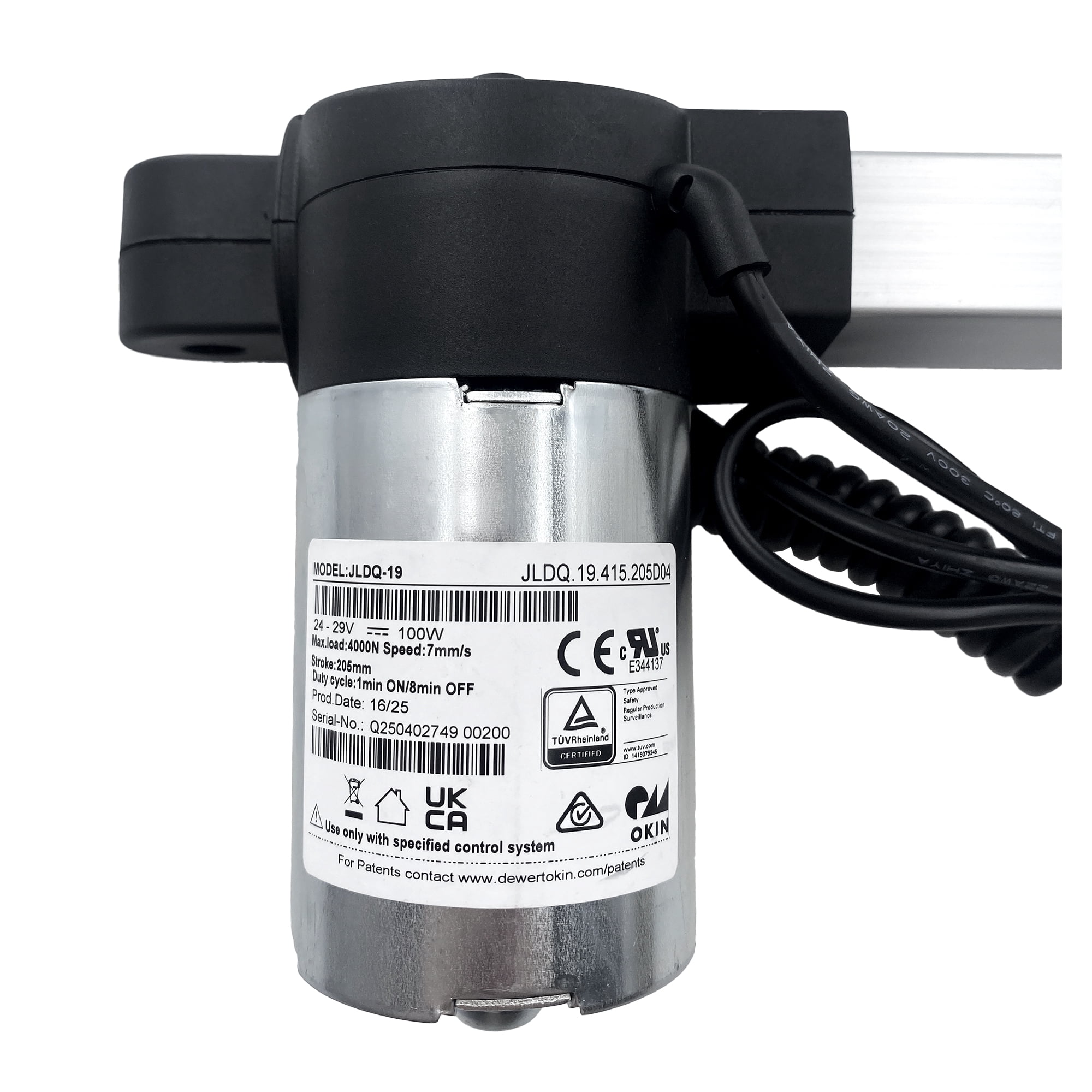 OKIN Motor Model JLDQ.19.415.205D04 Linear Actuator Replacement for Electric Sofa Lift Chairs Power Recliner