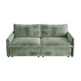 thumbnail image 3 of Newest Expandable Corduroy Loveseat Sofa with Deep Seat for Flexible Living Space,Green, 3 of 6
