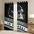 thumbnail image 2 of Erosebridal American Football Helmet Curtains Pack of 2 (38x54),Las Vegas City Black Out Curtains,Sports Theme Curtains for Living Room,Luxury Living Room Decor, 2 of 7