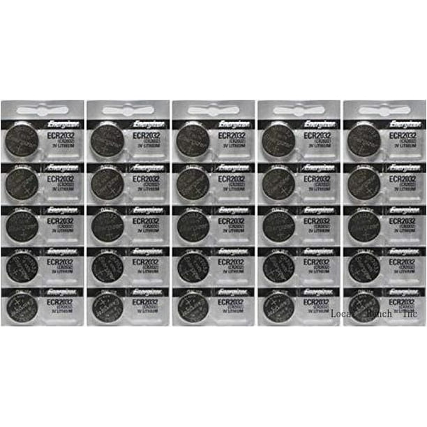 25 Energizer 2032 Battery CR2032 Lithium 3V (5 Packs Of 5)