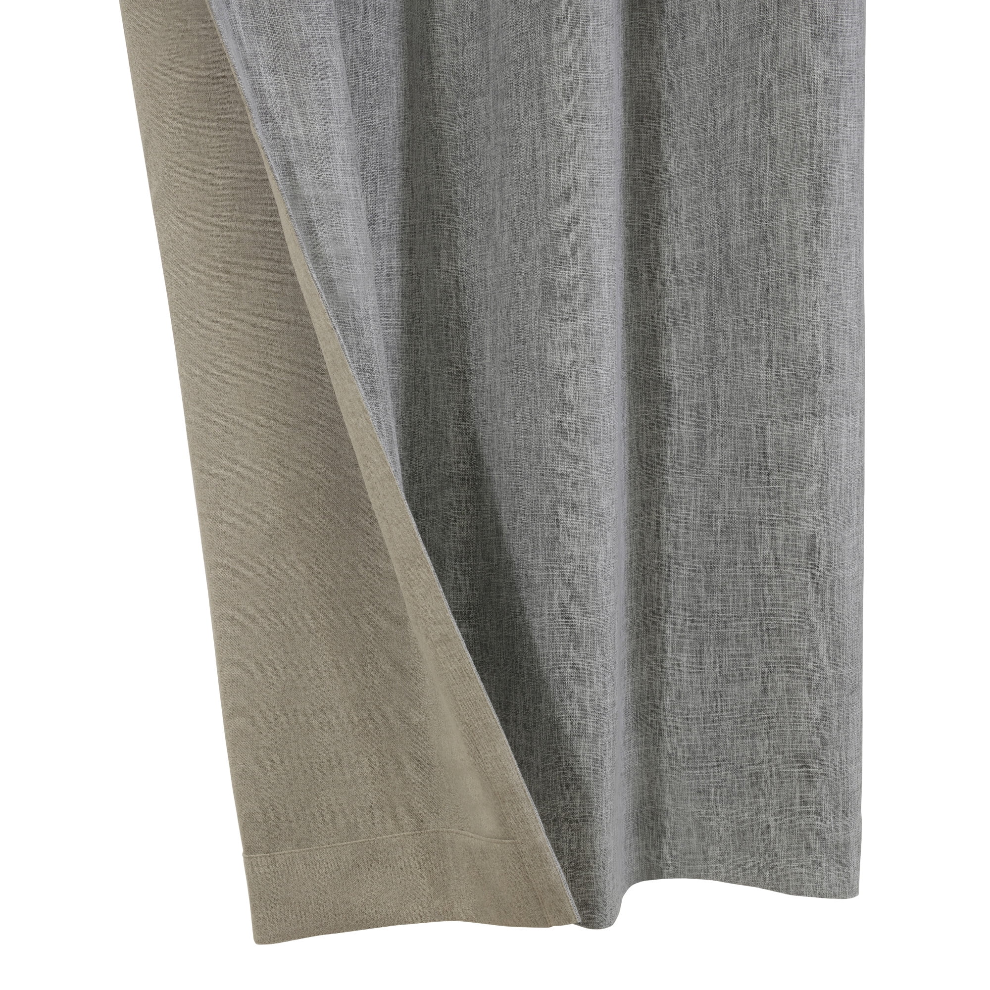 Loft Living Duet Blackout Grommet Indoor Curtain 52 x 63 in Grey