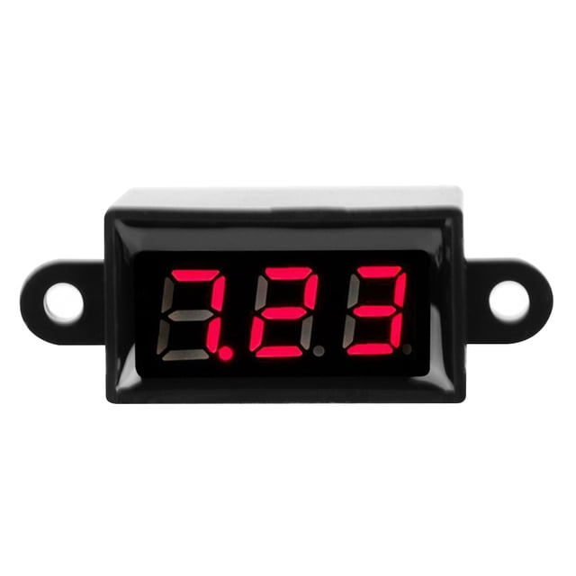Medidor de voltaje Ticfox Voltímetro digital de dos pantallas LED de 0,28 pulgadas