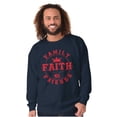 thumbnail image 5 of Christian Family Faith Friends Flag Unisex Plus Size Sweatshirt Brisco Brands 5X, 5 of 6